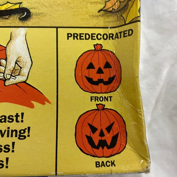 NOS Vintage Halloween Stuff A Pumpkin by Sun Hill Made in USA 114 gallon Leaf - Picture 6 of 14